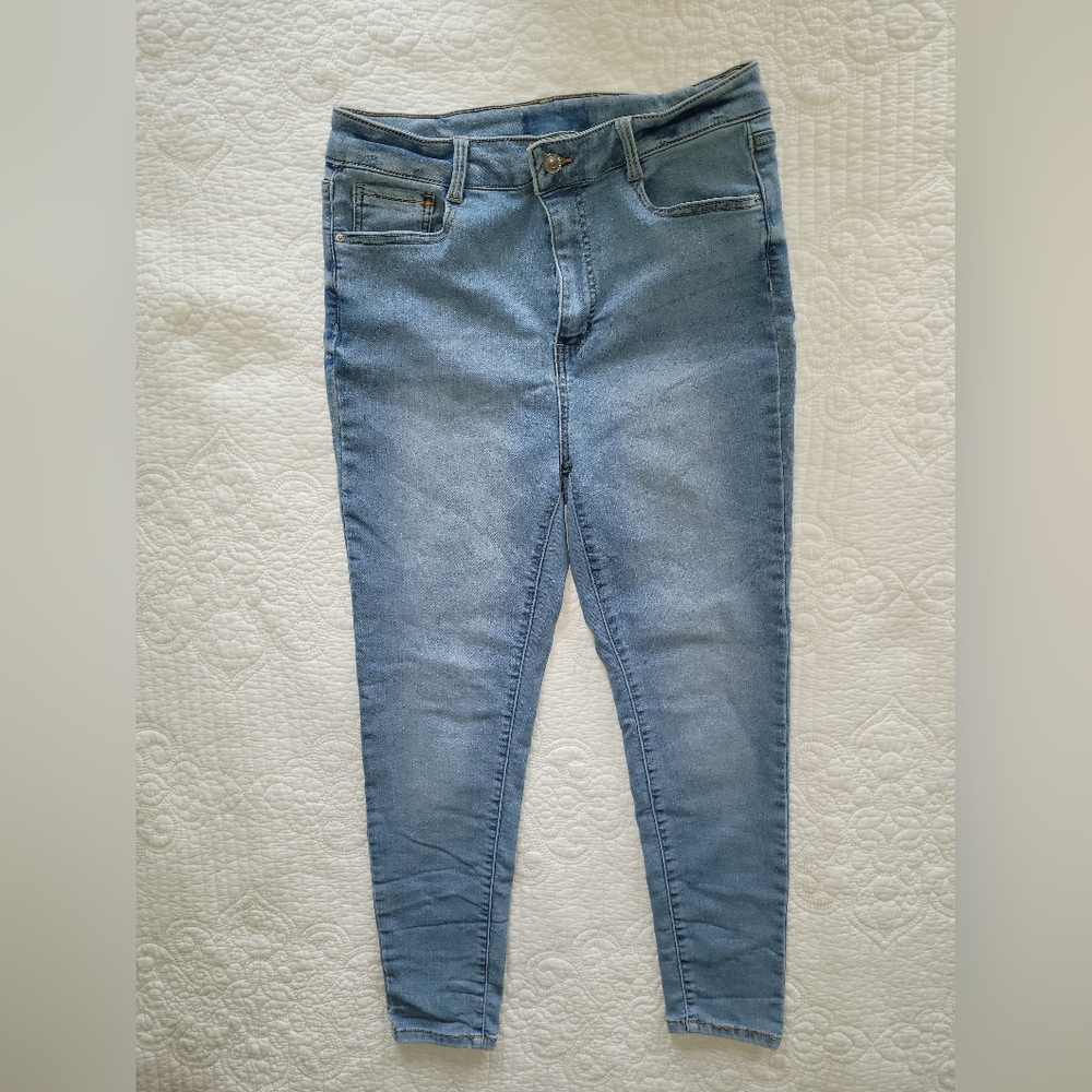 WAX JEAN Light Blue Jeans Sz 13 skinny  high waist  super stretchy